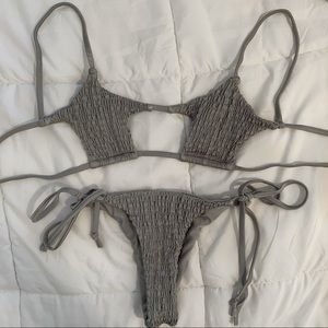 Grey Zaful Bikini Set